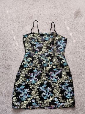 Gold Dragon Party Dress